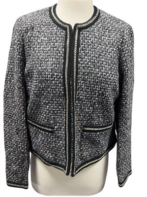 Encantador Charlie Mujer Grande Negro Dorado Blazer Traje Chaqueta Elegante Informal Nuevo con Etiquetas Foto 1 de 4