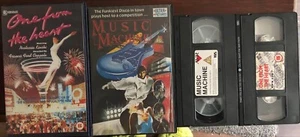 ONE FROM THE HEART & MUSIC MACHINE 2 x LARGE EX_RENTALS VHS PRE CERT INTREST - Picture 1 of 2