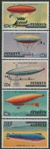 Cook Islands Penrhyn 1983 SG320A-324A Manned Flight ISLANDS spelling MNH