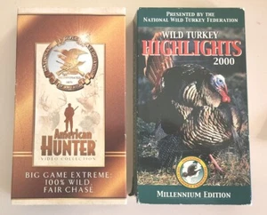 NRA Big Game Extreme & NWTF Wild Turkey Highlights (2 Playtested VHS Cassettes) - Picture 1 of 2