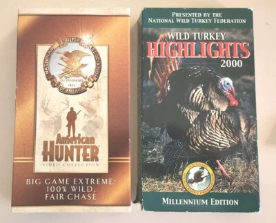 NRA Big Game Extreme & NWTF Wild Turkey Highlights (2 Playtested VHS Cassettes) - Image 1 of 2