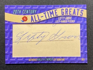 2024 Historic Autographs All Time Greats Lefty Grove Authentic Cut Signature /13 - Picture 1 of 2