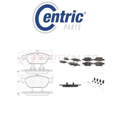 Centric Posi Quiet Ceramic Brake Pads w Shims for 2012-2018 Audi A6 Quattro fk Foto 1 de 4