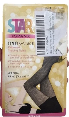 Medias modeladoras Spanx Star Power Center Stage Noveau negras talla B nuevas con etiquetas  Foto 1 de 3