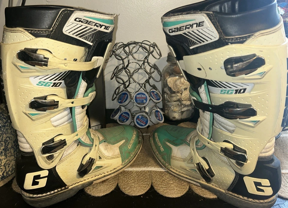¡Botas de motocross Gaerne S10 usadas para hombre! Talla 12! Foto 1 de 4