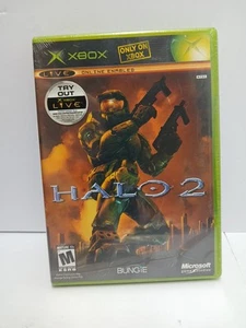 Halo 2 (Microsoft Xbox) BRAND NEW Factory SEALED Y-FOLD XBL Sticker Black Label - Picture 1 of 18