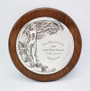 DOROTHY HOLMAN "THE DRIVE CLUB" LADIES OPEN SINGLES TROPHY 1920 GEORGE HALLIDAY - Picture 1 of 10