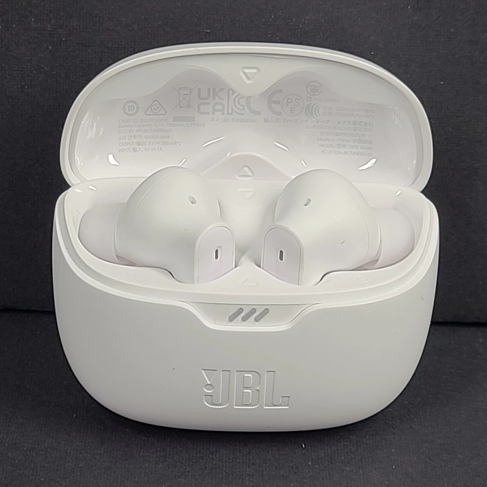 JBL Tune Beam True Wireless Bluetooth Noise-cancelling Earbuds - White - Image 1 of 4