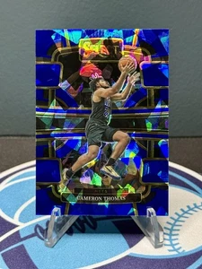 2023-24 Panini Select Blue Cracked Ice Prizms #6 Cameron Thomas - Brooklyn Nets - Picture 1 of 2