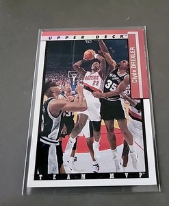 CLYDE DREXLER NBA CARD UPPER DECK 1993-94 TEAM MVP HOLO # TM22 BLAZERS ROCKETS - Bild 1 von 6
