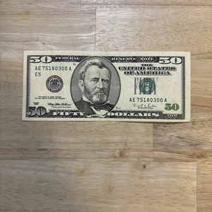 Old 50 Dollar Bill (1996) - Picture 1 of 2
