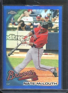 2010 Topps Chrome NATE MCLOUTH #162 Blue Refractor /199 Atlanta Braves - Picture 1 of 2