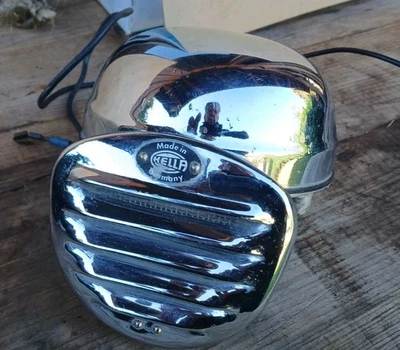 Hella 6V Chrom Hupe Tieftöner Fanfare Oldtimer Top - Bild 1 von 4