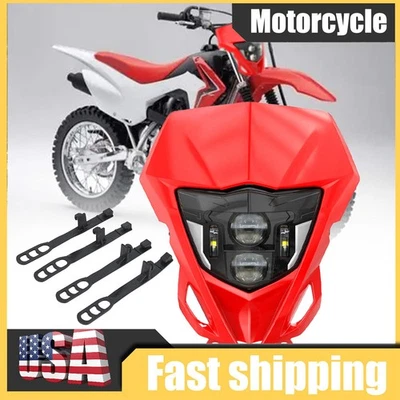 Farol de LED para Honda CRF125F CRF150F CRF230F CRF250F CRF250R CRF450R CRF450F - Imagem 1 de 4