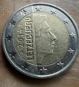 2-Euro Münze 2014 LETZEBUERG Sammelmünze Gedenkmünze Selten Umlaufmünze - Bild 1 von 4