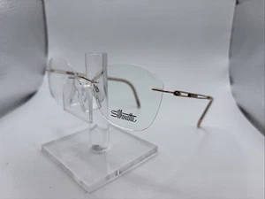 Montatura occhiali da vista donna Silhouette 5521 EU 3530 53/19 140 oro rosa senza montatura - Foto 1 di 24