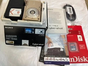 Sony Cyber-shot DSC-W350 14.1MP Digital Camera - Gold - Picture 1 of 7