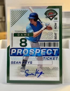 2024 Panini Sean Keys #165 - Green Holo Auto - Picture 1 of 2