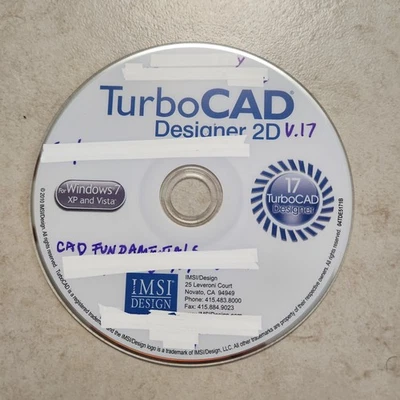 TurboCAD Designer 2D Version 17 by IMSI Design (PC; 2010) #2117 - Image 1 of 2