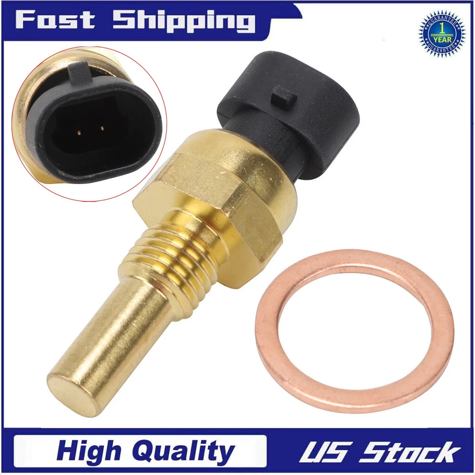 Sensor de temperatura del agua del refrigerante transmisor de temperatura para GMC Pontiac Saab Saturn con enchufe Foto 1 de 4
