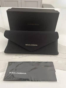 Neu DOLCE & GABBANA schwarz/gold Sonnenbrillenetui Box und Putztuch - Bild 1 von 6
