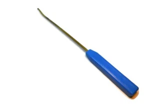 Reed Hook 6" Brass Blade Plastic Handle .025" x .135" Wide Weavers Reed Hook - Picture 1 of 3