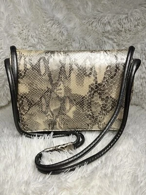 Sharif  snakeskin leather crossbody handbag made in the U.S.A. - Image 1 of 4