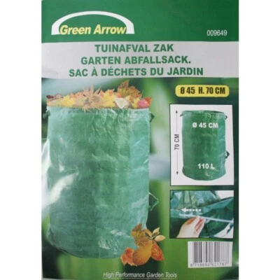 Sac à Déchet de Jardin 110 L Réutilisable Résistant avec Poignées Feuilles élaga - Bild 1 von 2