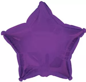 Globo estrella de lámina púrpura de 9" - auto-sellado - decoración de suministros de fiesta - Imagen 1 de 1