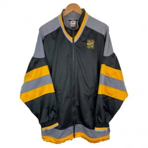Vintage Nike Jacke Größe L Herren Schwarz / Orange 90er Trainingsjacke Retro - Bild 1 von 5