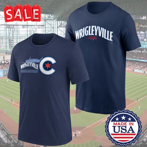 Chicago Cubs City Connect Tri-Blend/Wordmark T-Shirt Gift Unisex Adult Fan S-3XL Cover