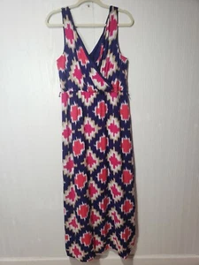 JCP Women's Maxi Dress Sleeveless Printed Long Size L - Picture 1 of 7