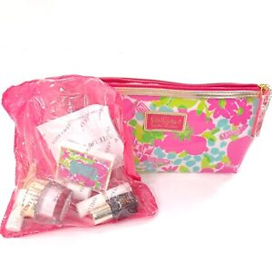 7-Piece Lilly Pulitzer Bag Estee Lauder Sample Cosmetics