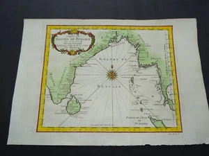 Antique map of the Gulf of Bengal by Nicolas Bellin 1740 - Picture 1 of 5