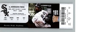 Minnesota Twins vs Chicago White Sox 9/18/2013 Full Ticket - Alejandro De Aza . - Picture 1 of 2
