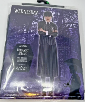 Wednesday Addams Adult Small 2-4 Costume Comes With (Dress , Blazer) - New (C28) - Image 1 of 4