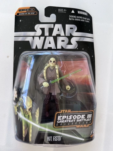 2006 Star Wars Episode III Greatest Battles Collection Jedi Kit Fisto Figure NEW Cover