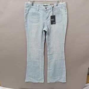 A.N.A. Para mujer Moderno Brote Pierna Color Blanqueador Luz Lavado Talla 10 33x32 Calce Suelto ANA - Imagen 1 de 12