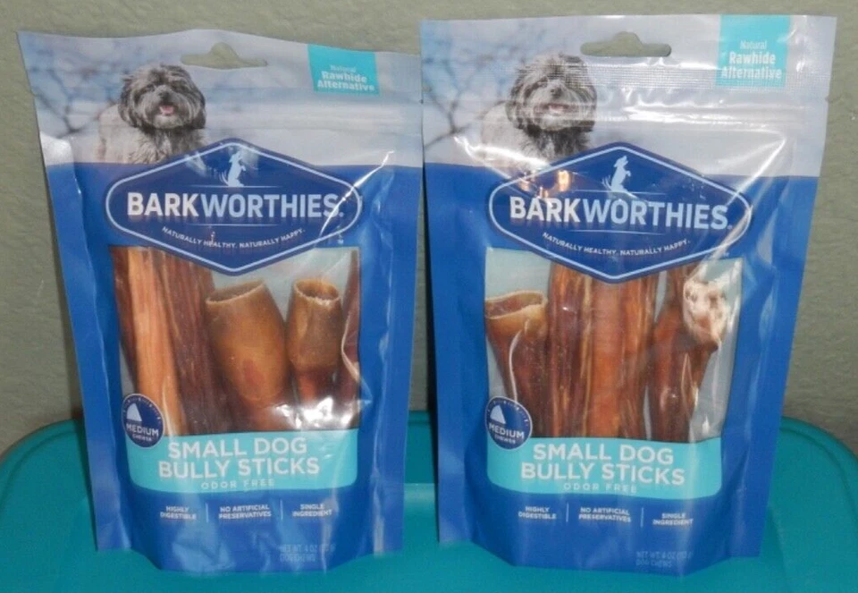 Палочки-хулиганы для маленьких собак Barkworthies 4 унции без запаха ЛОТ ИЗ 2 - Изображение 1 из 1