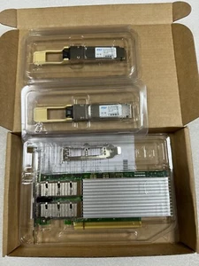 Intel Eth Network Adapter 100GbE E810-CQDA2 2Port QSFP28 E810CQDA2G2P5 + 2×100g - Picture 1 of 8