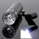 Mini 9 LED Flashlight 3 AAA Battery Operated Pen Light Torch with Lanyard