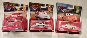 DISNEY CARS HTF RACE FANS WILMAR FLATTZ, KIT REVSTER & CARTNEY CARSPER - Picture 1 of 4
