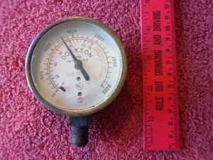 Vintage Dockson brass inline regulator pressure gauge 0-3000 psi USG US Gauge - Picture 1 of 3