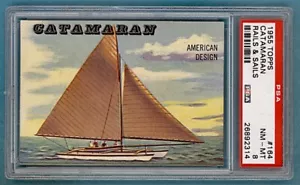 1955 Topps Rails & Sails Catamaran - #164 PSA 8! - Bild 1 von 2