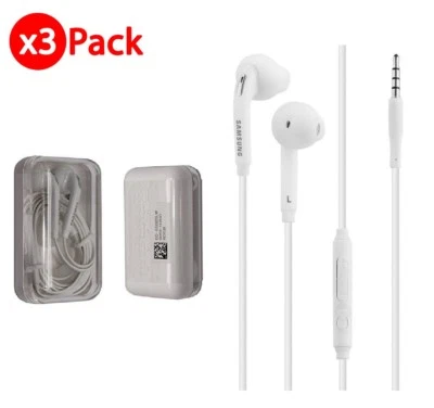 Samsung Galaxy S6 Edge+ Note 5 Headset Earbud EG920BW OEM Original Jewel Box 3x - Image 1 of 4