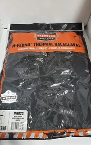 Ergodyne N-Ferno 6823 Balaclava Face Mask Fleece Windproof Hinged BLACK Work Gea - Picture 1 of 3