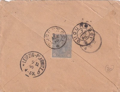 RUMANÍA - 1890 CUBIERTA BUCURESTI A ALEMANIA Foto 1 de 2