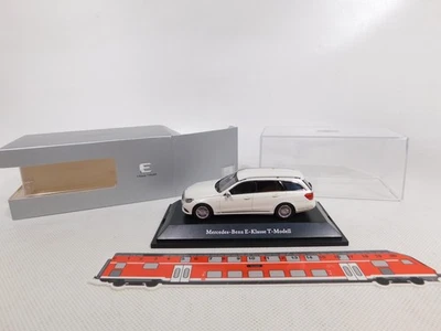 Kyosho 1:43 Voiture Mercedes MB Classe E Modèle T Diamant Blanc Mint + Box # - Photo 1/4