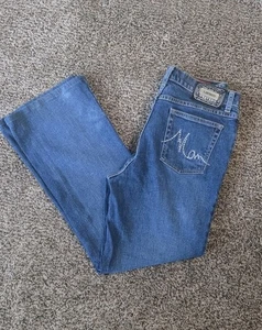 Lawman Western Vintage Jeans Womens Size 9 Rhinestone Cowgirl - Picture 1 of 11