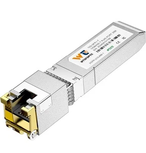 10G SFP+ to RJ-45 Transceiver, 1.25/2.5/5/10G-T Copper CAT6a Module,... - Photo 1/7
